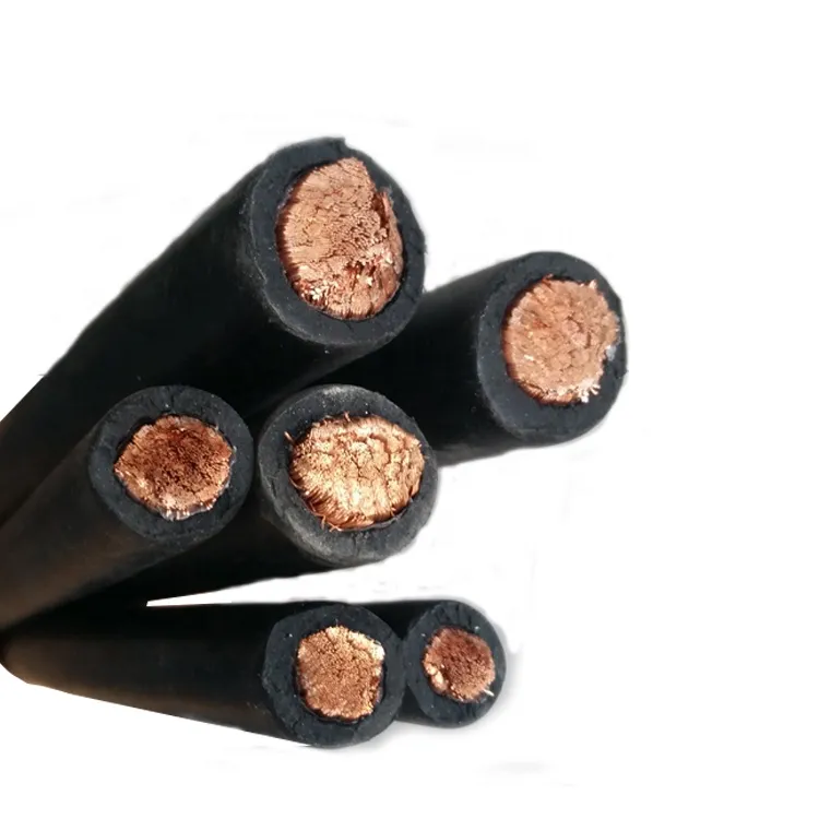 TPE/Rubber/Epr/CPE Superflex 16mm 25mm 35mm 50mm 95mm 70mm 400AMP 500AMP 600AMP PVC Copper 2/0 Welding Cable