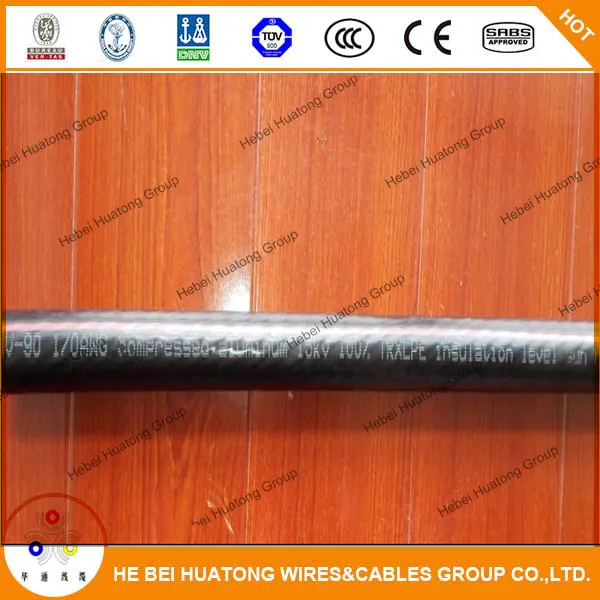 UL 1072 Standard Mv 105 3/0 AWG Aluminum Conductor XLPE Insulation PVC Sheath Power Cable