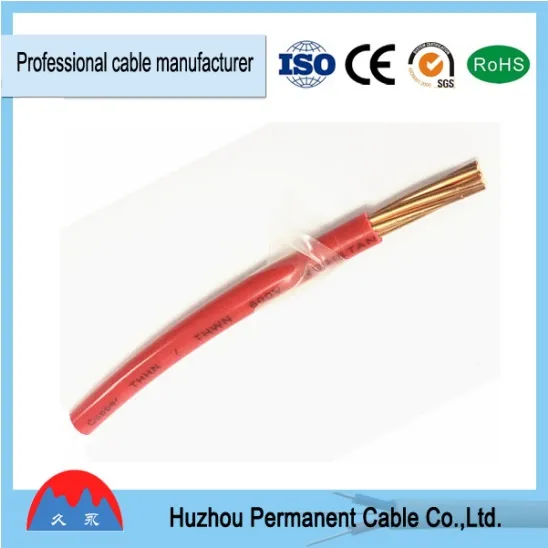 UL Certified High Temperature Resistant Thhn Nylon Jacket Power Cable Cord
