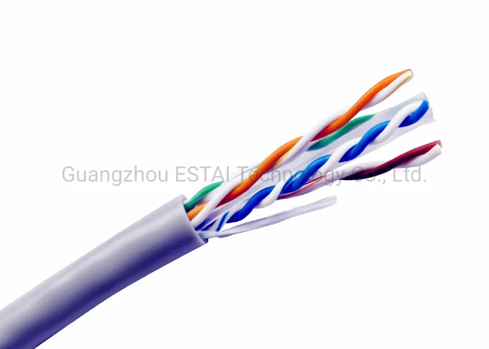 UTP CAT6 Indoor 4p Unshielded Twisted Pair 23AWG 24AWG 26AWG PVC/Cm/Cmr Network LAN Communication Cables 305m 1000FT